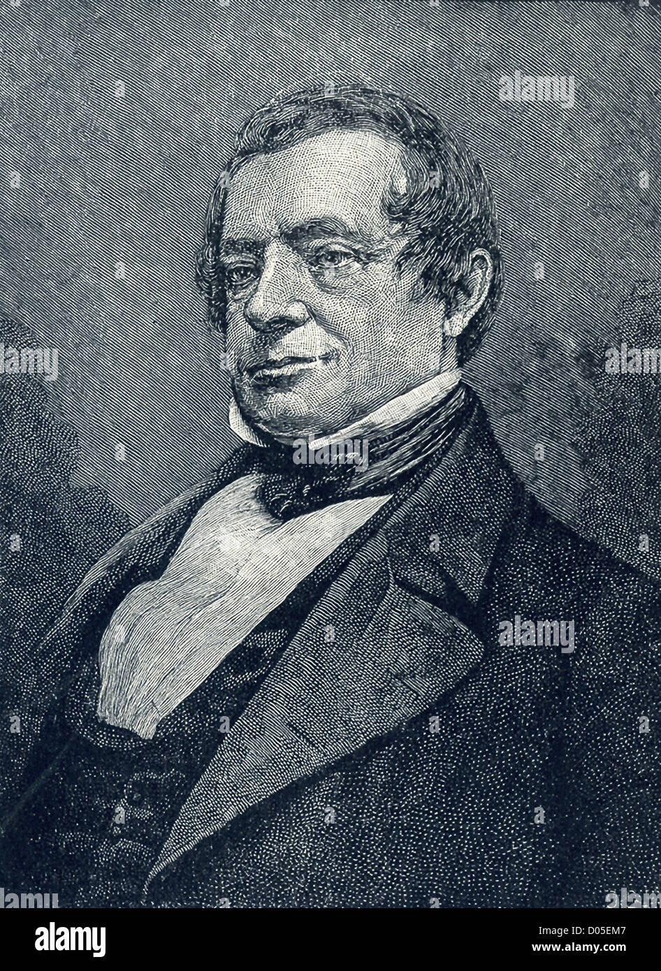 Washington Irving (1783-1859) était un auteur américain, mieux connu pour Rip Van Winkle et The Legend of Sleepy Hollow. Banque D'Images