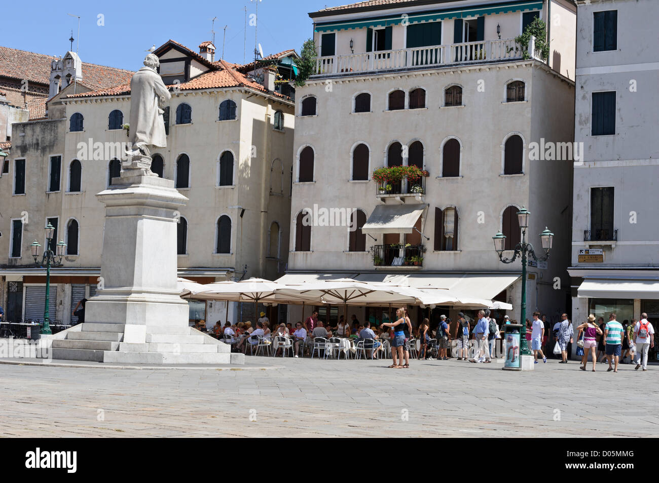 Campo San Stefano Piazza, Venise, Italie. Banque D'Images