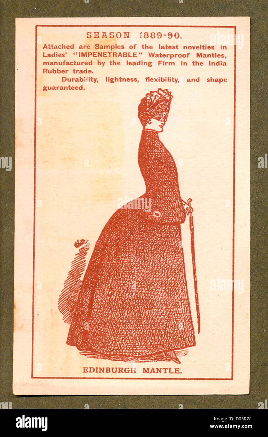 Carte du commerce pour dames' Manteaux Imperméables impénétrable Banque D'Images