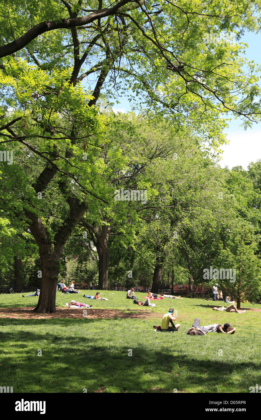 Tompkins Square Park, East Village, Manhattan, New York City, USA Banque D'Images