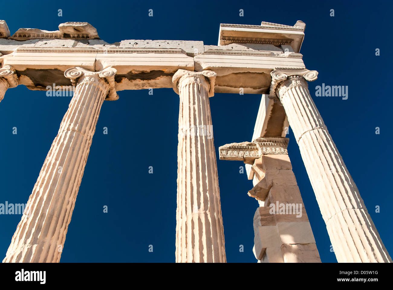 Le Parthénon est un temple sur l'acropole d'Athènes, Grèce Banque D'Images