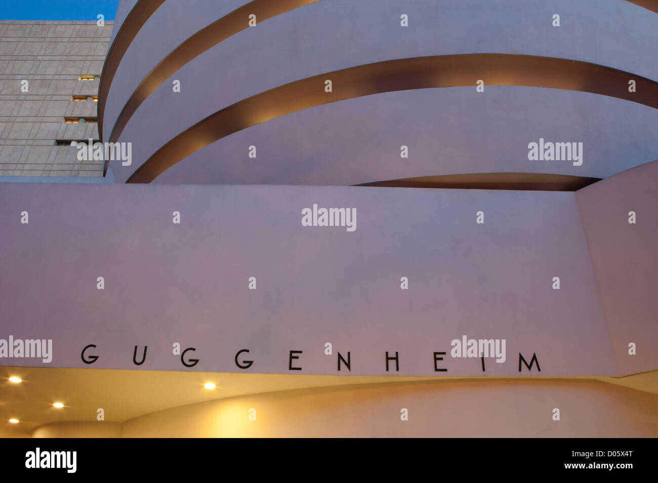 Le Musée Solomon R. Guggenheim, New York, USA Banque D'Images
