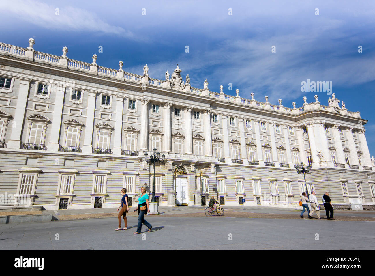 Madrid, Espagne. Le Palais Royal ou le Palacio Real de Madrid Banque D'Images