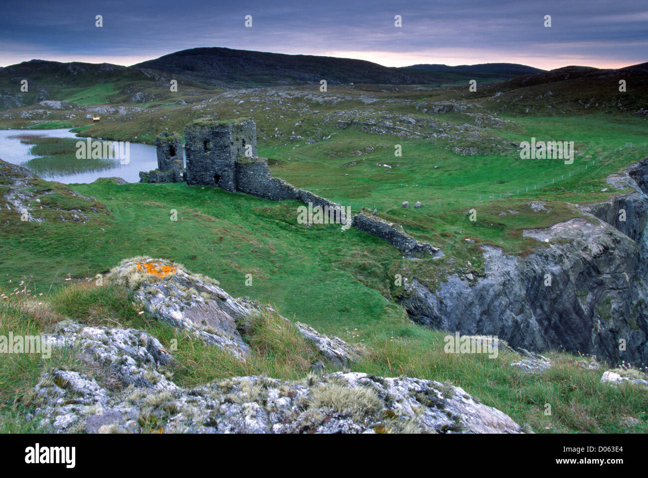 Château trois Tête, Lisnagrave, Irlande Banque D'Images