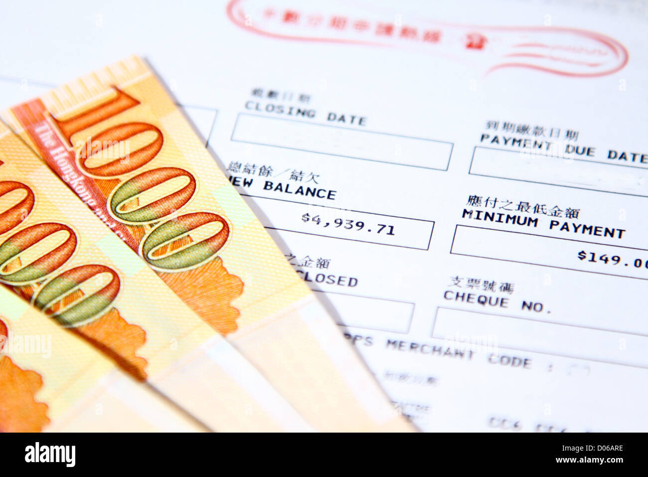 Hong Kong dollar avec bill Banque D'Images Hong Kong dollar avec bill Banque D'Images