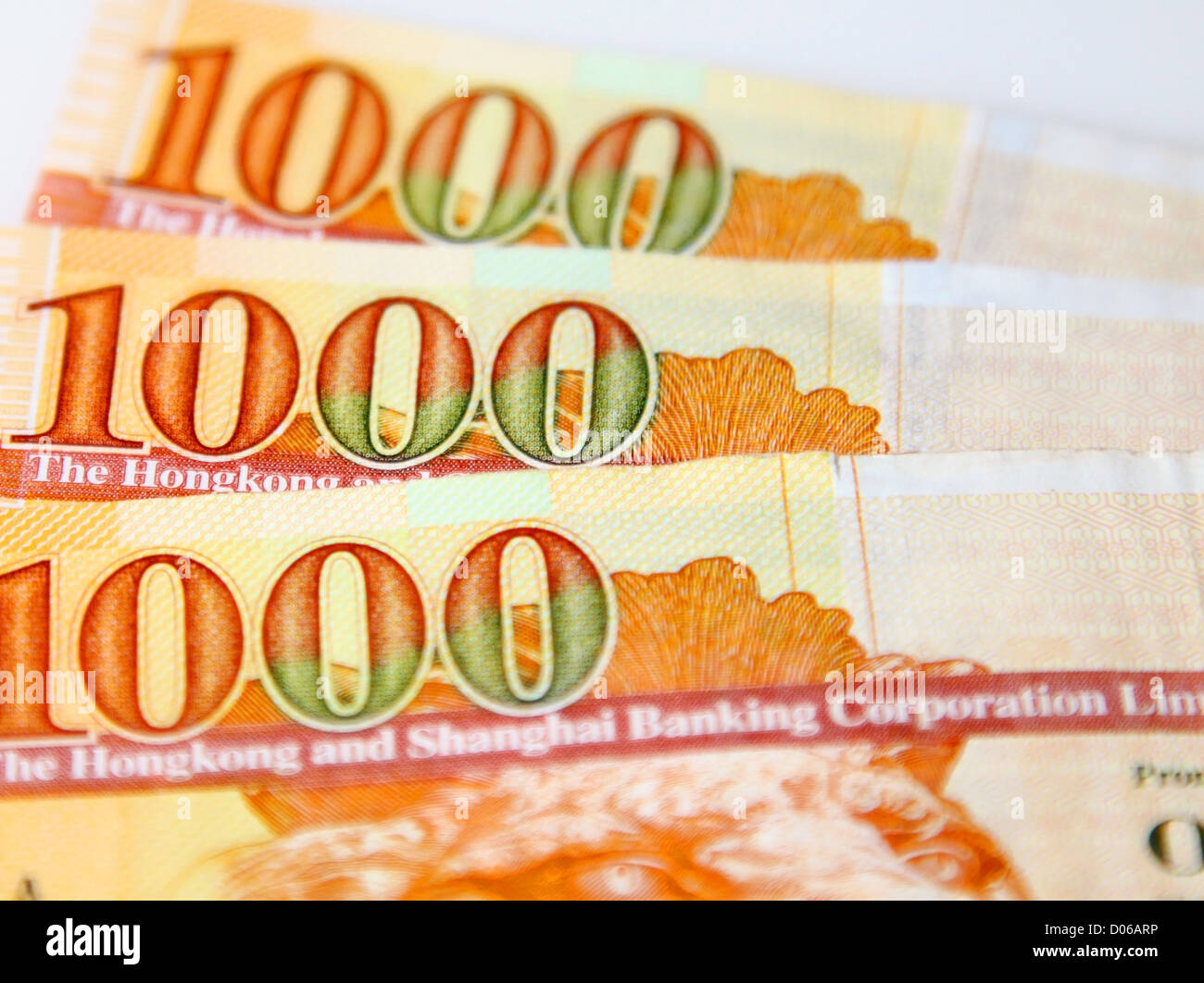 Des milliers de dollars de Hong Kong Banque D'Images Des milliers de dollars de Hong Kong Banque D'Images