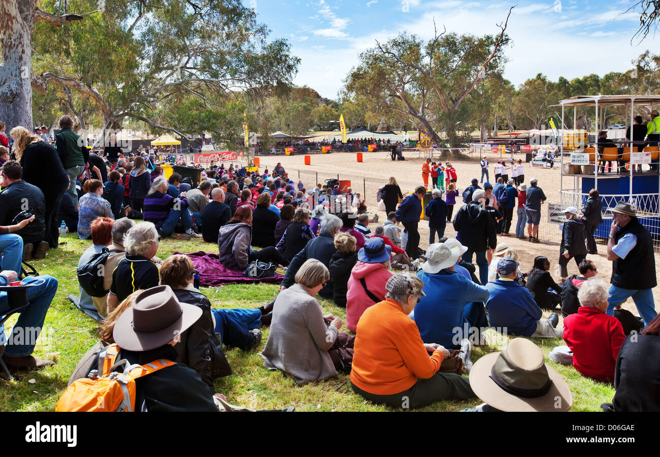 Henley sur la rivière Todd Regatta Alice Springs Central Australie Territoire du Nord Banque D'Images