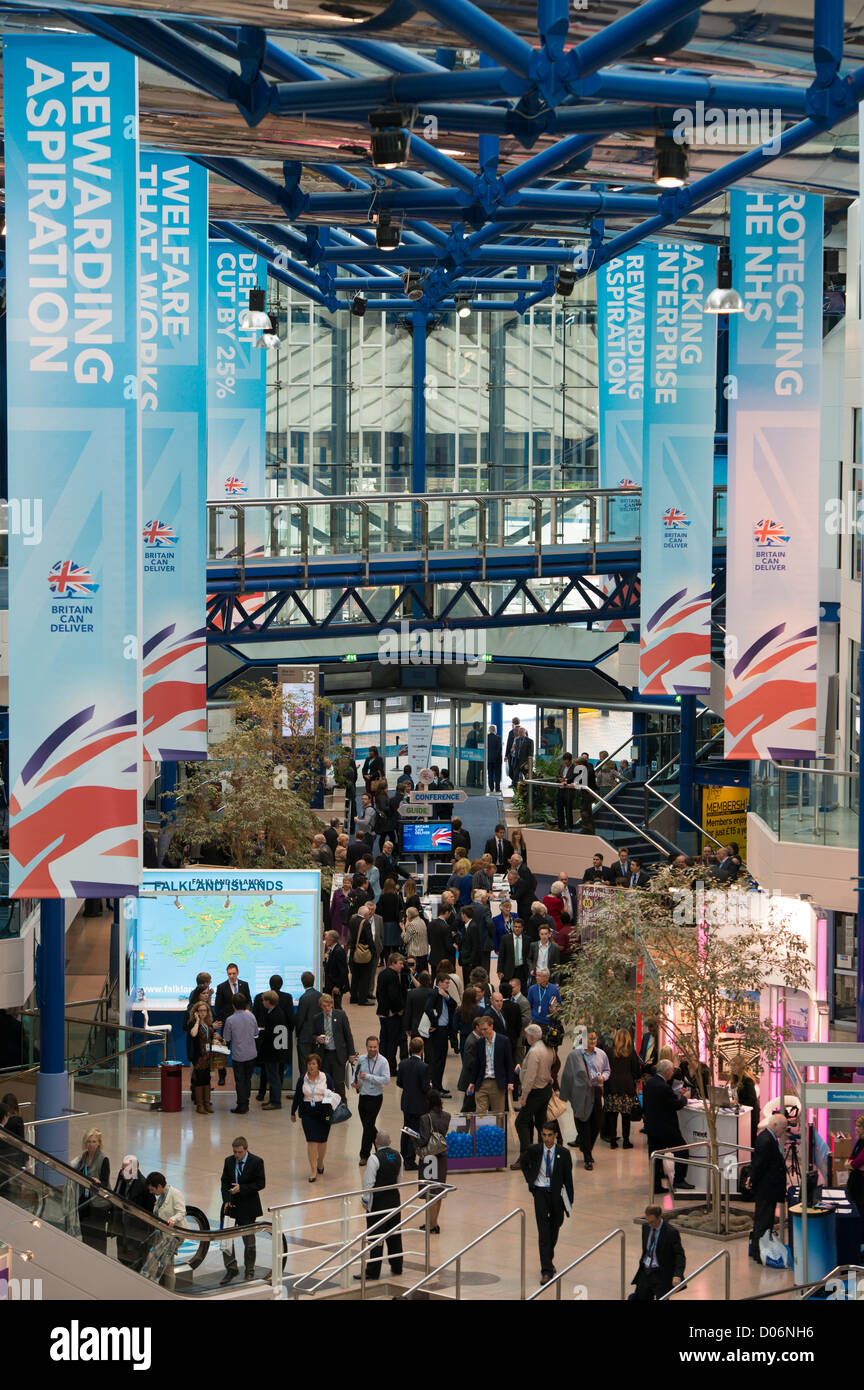 Congrès du Parti conservateur, Birmingham. À l'ICC et Symphony Hall. Banque D'Images