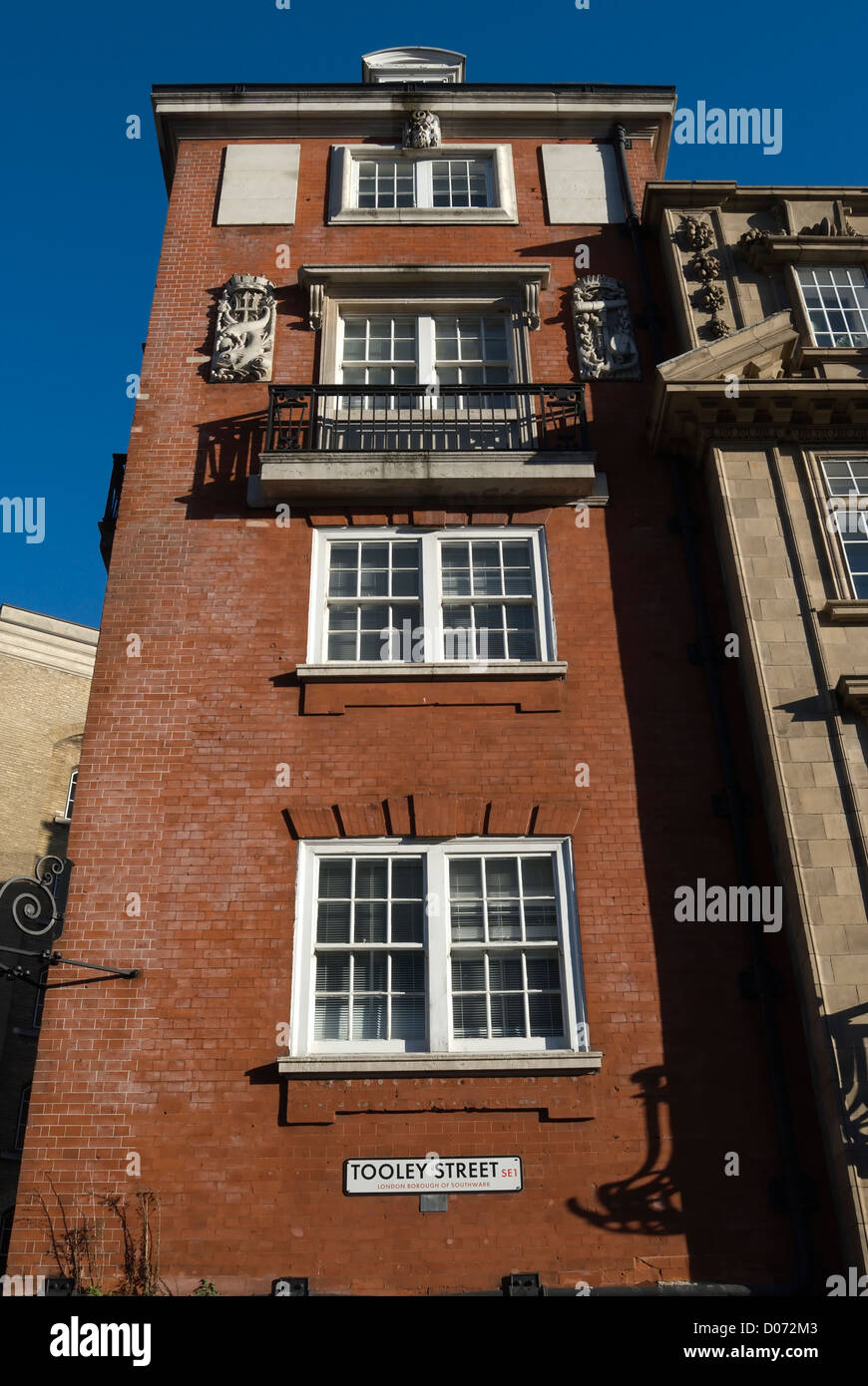 Maison du Danemark, numéro 15, rue tooley, Southwark, Londres, Angleterre, un bâtiment classé maintenant construit en 1908 pour une entreprise de transport maritime Banque D'Images