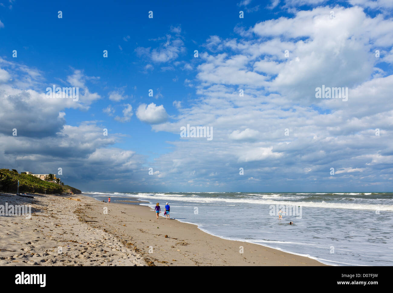 Plage de Jupiter, Treasure Coast, Florida, USA Banque D'Images