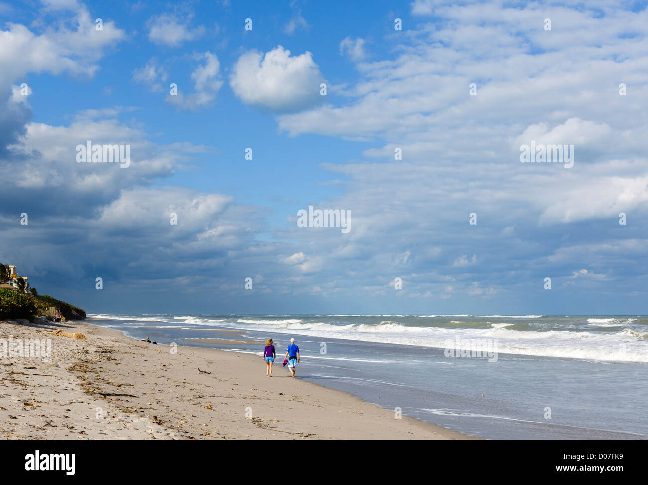 Plage de Jupiter, Treasure Coast, Florida, USA Banque D'Images