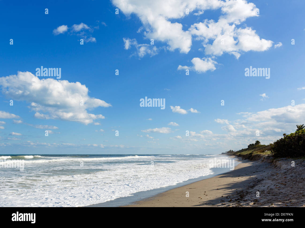 Plage de Jupiter, Treasure Coast, Florida, USA Banque D'Images