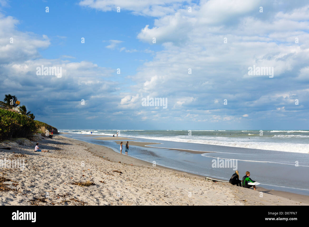 Plage de Jupiter, Treasure Coast, Florida, USA Banque D'Images