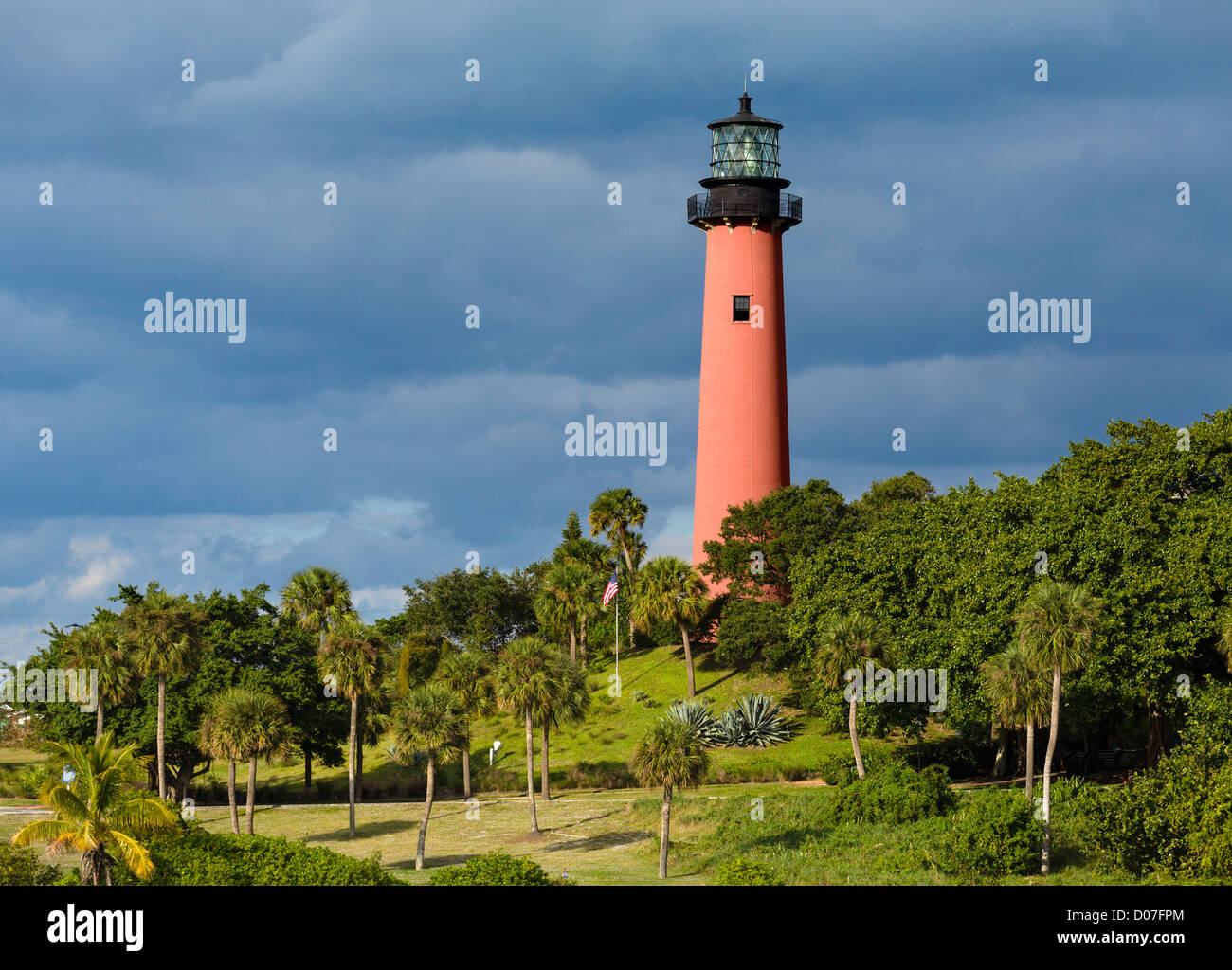 L'arrivée de lumière de Jupiter, Jupiter, Treasure Coast, Florida, USA Banque D'Images