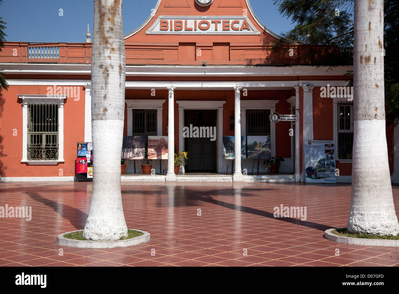 La Plaza de Barranco, la plaza municipal de Lima (Pérou), l'bohème de Barranco. Banque D'Images