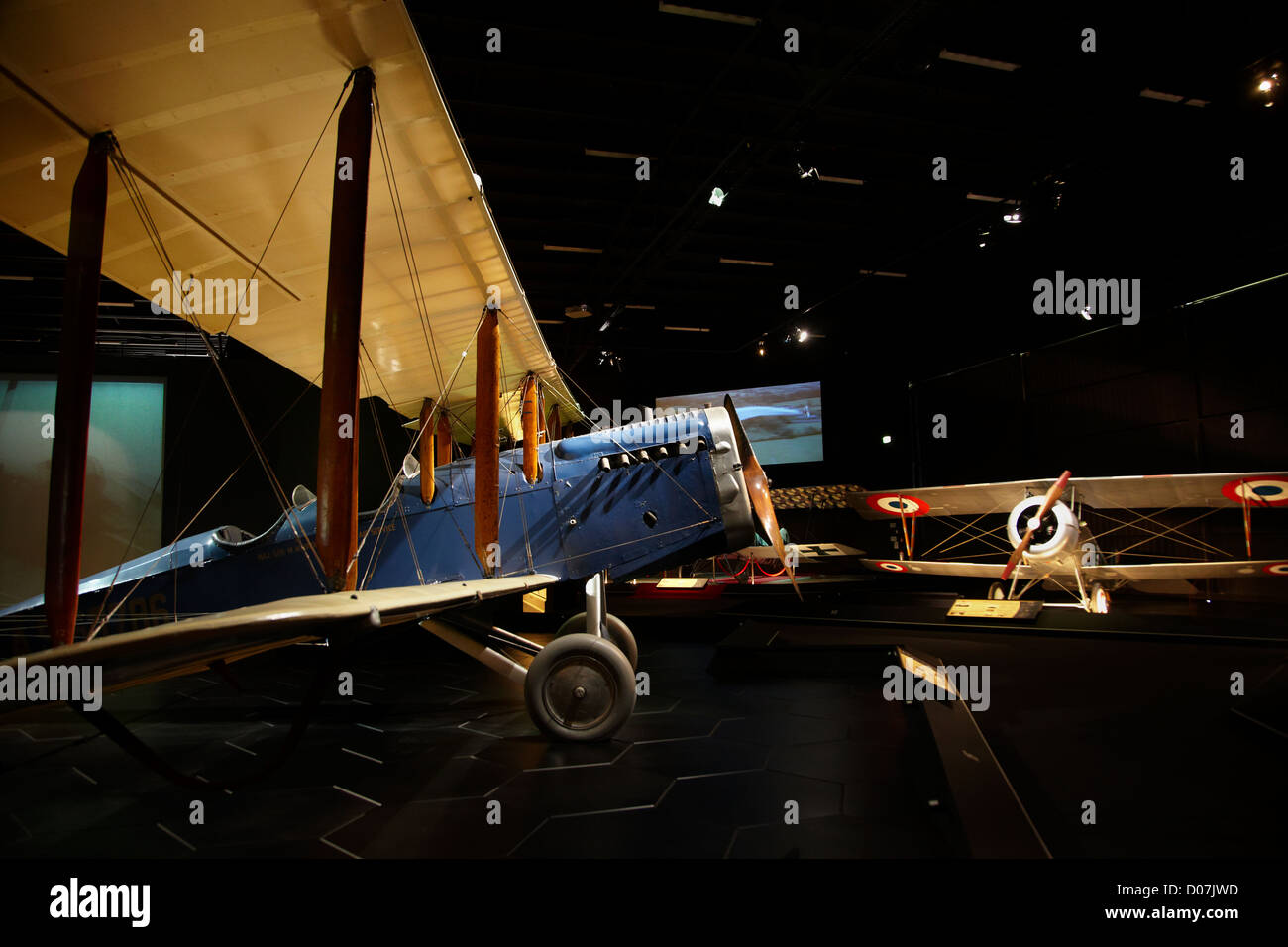 De Havilland D.H.4 biplan, Centre du patrimoine mondial de l'Aviation Omaka, Blenheim, Marlborough, île du Sud, Nouvelle-Zélande Banque D'Images