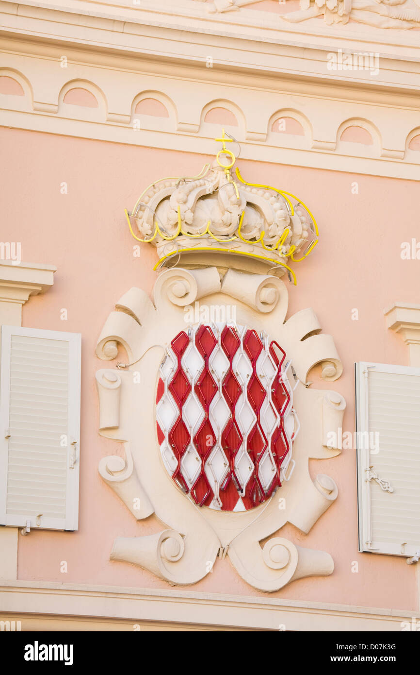 Royal Crest dans le Vieux Monaco,Monte Carlo Monaco,europe, Banque D'Images