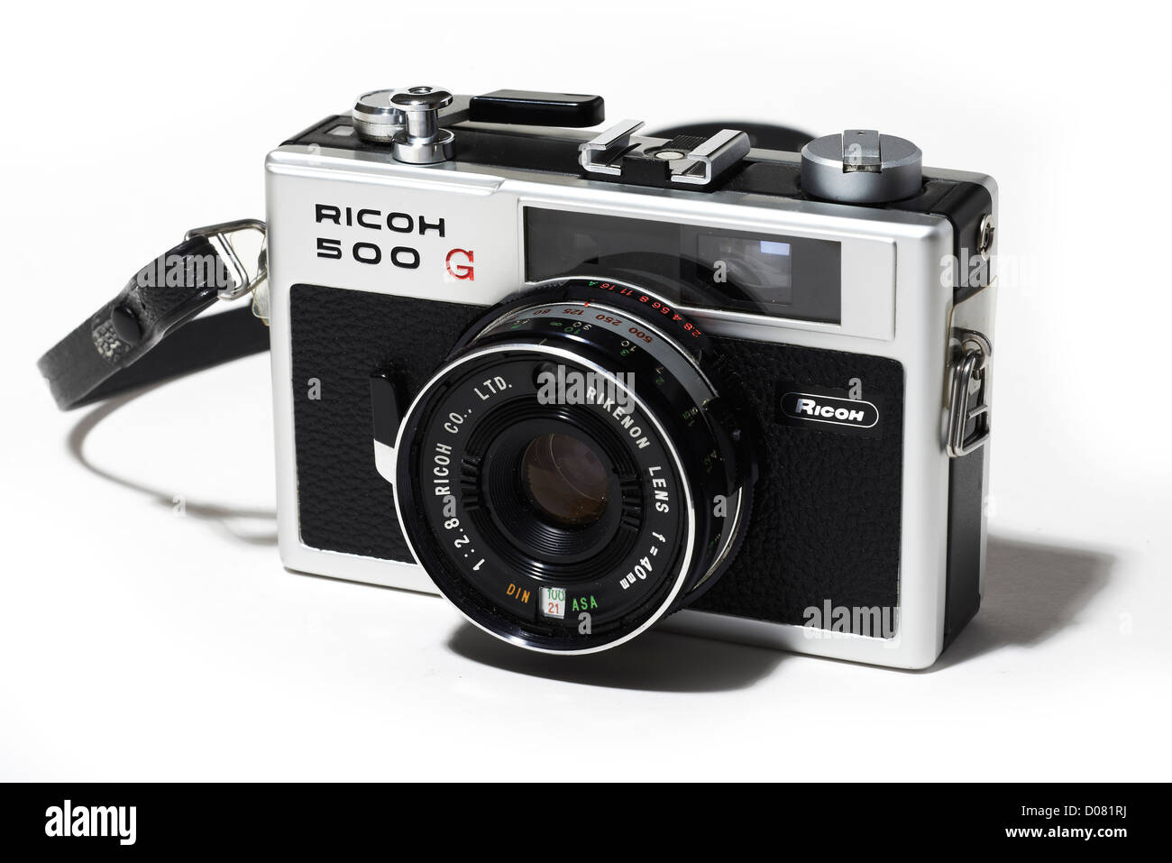 Ricoh 500G caméra film retro 35mm film retro ricoh appareil photo Banque D'Images