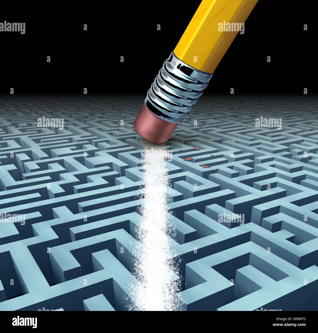 Trouver des solutions et de résoudre un problème en recherchant la meilleure créatrice réponses contre un complexe et tridimensionnelle complexe Banque D'Images