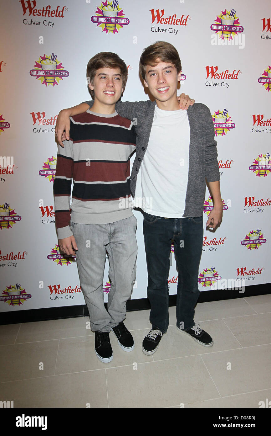 Dylan et Cole Disney stars Dylan et Cole Sprouse accueillir un événement de collecte de fonds au profit de la Fondation 'Ride une vague' à des millions Banque D'Images