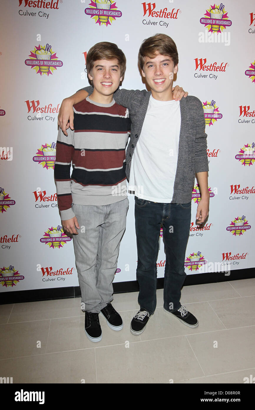 Dylan et Cole Disney stars Dylan et Cole Sprouse accueillir un événement de collecte de fonds au profit de la Fondation 'Ride une vague' à des millions Banque D'Images