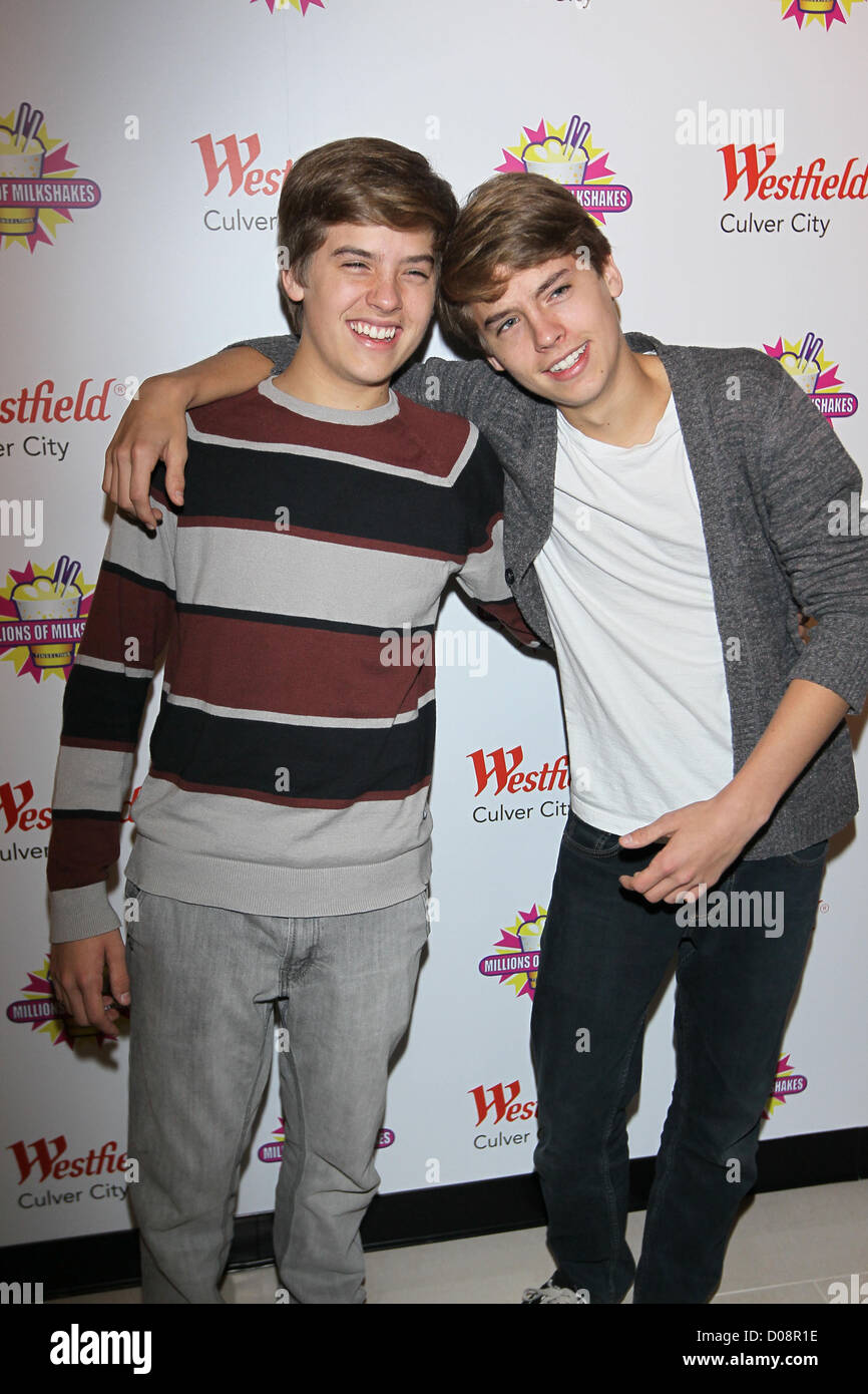 Dylan et Cole Disney stars Dylan et Cole Sprouse accueillir un événement de collecte de fonds au profit de la Fondation 'Ride une vague' à des millions Banque D'Images