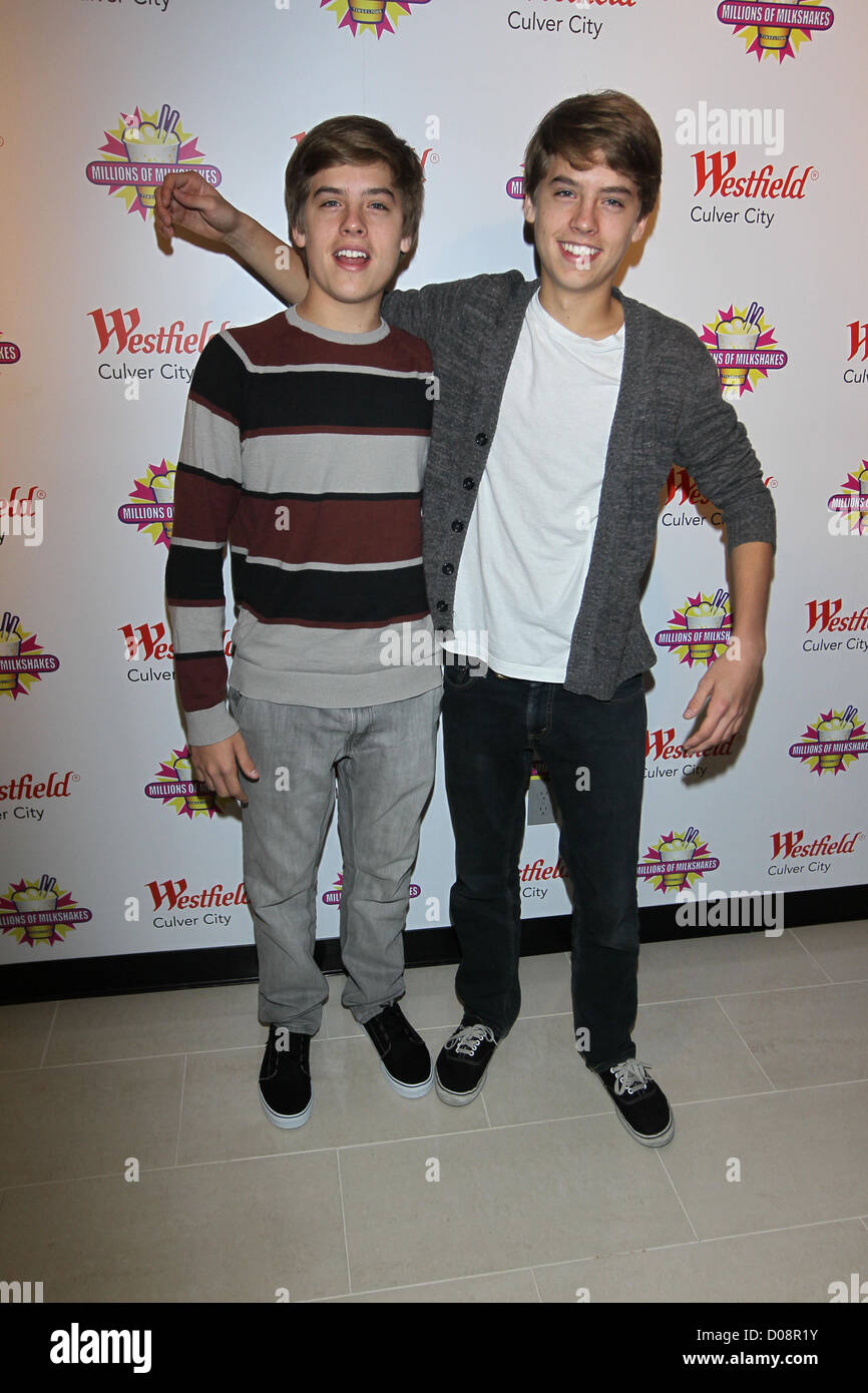 Dylan et Cole Disney stars Dylan et Cole Sprouse accueillir un événement de collecte de fonds au profit de la Fondation 'Ride une vague' à des millions Banque D'Images