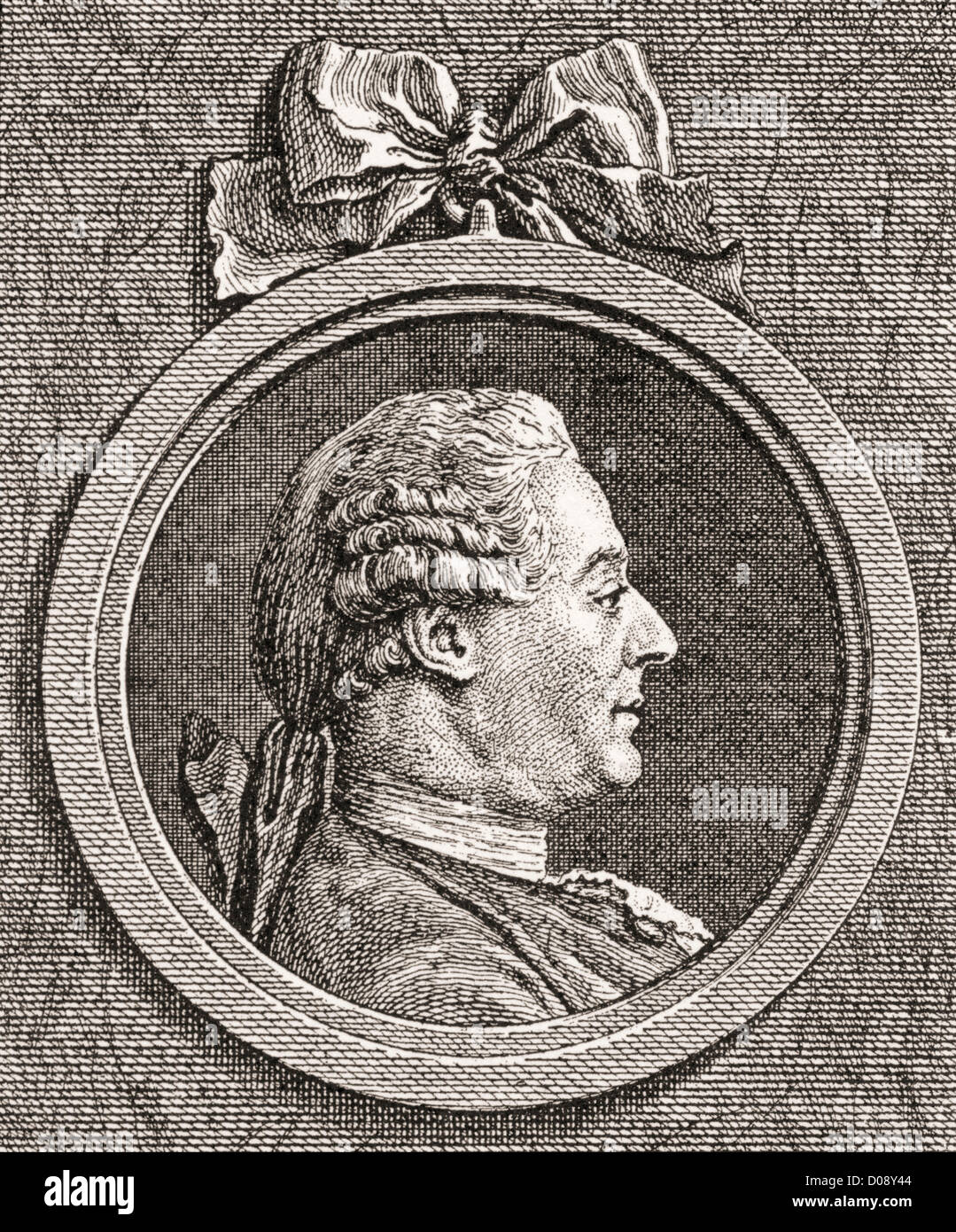 Charles Pinot Duclos ou Pineau Duclos, 1704 -1772. L'auteur français. Banque D'Images