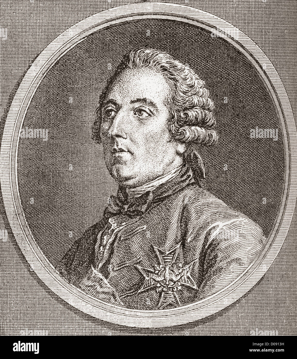 Louis César de la Baume Le Blanc, duc de Vaujours, duc de La Vallière, 1708 - 1780. Noble français. Banque D'Images