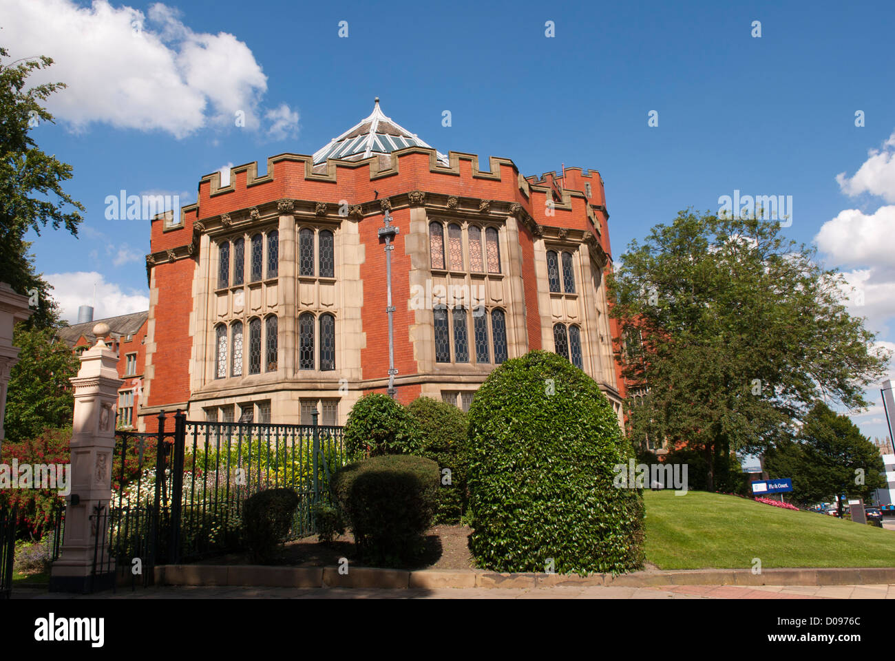 Cour Firth, l'Université de Sheffield, Sheffield, South Yorkshire, Angleterre. Banque D'Images