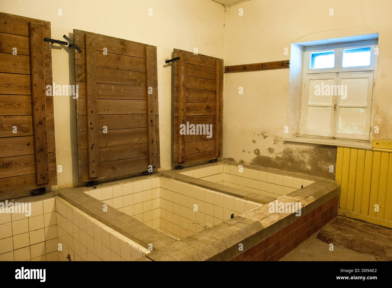 France, Alsace, camp de Natzweiler Struthof, chambre à gaz Banque D'Images