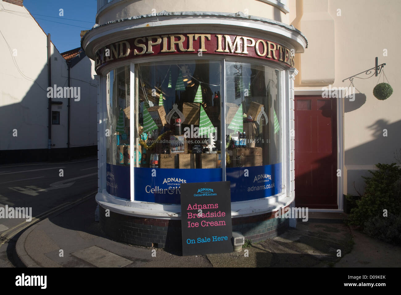 Adnam off boutique licence Angleterre Suffolk Southwold Banque D'Images