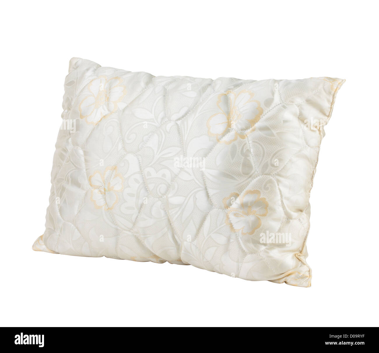 Joli design de tissu motif fleurs isolées oreiller Banque D'Images