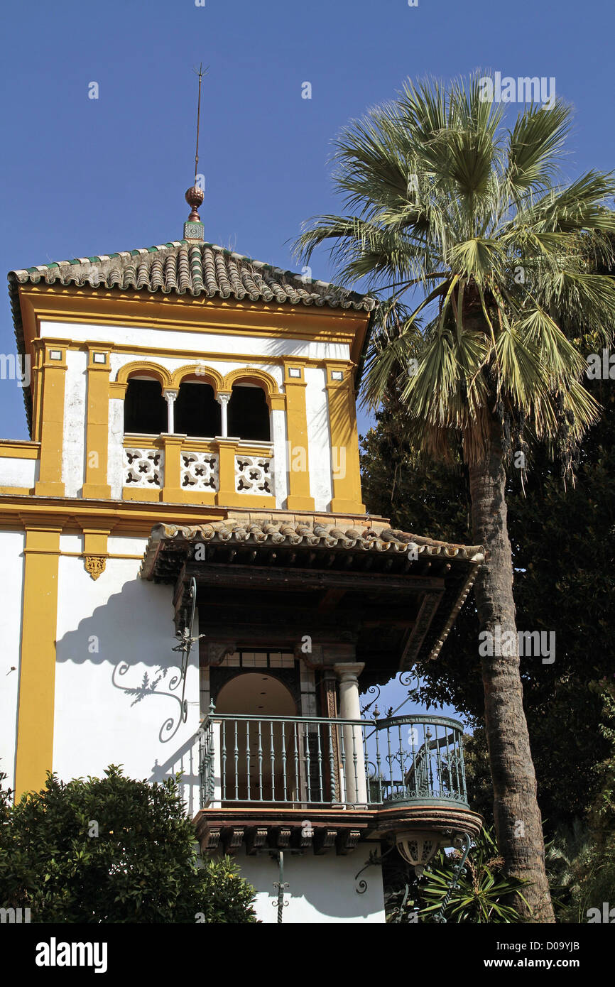 HOUSE HISTORIC TRIMESTRE Séville Andalousie Espagne Banque D'Images