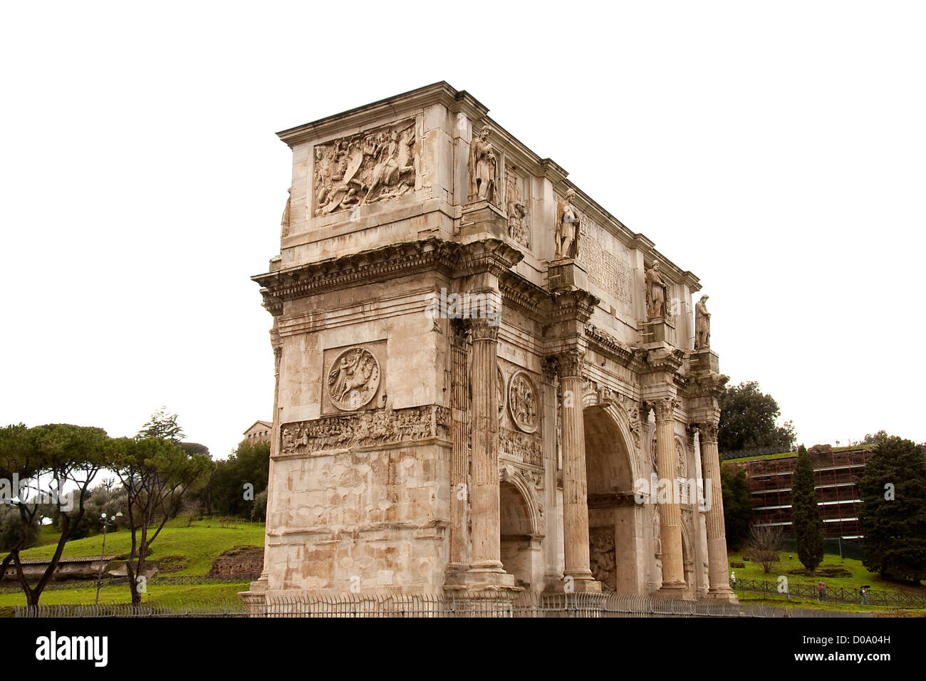 Vue de l'Arco di Constantino à Rome, Italie Banque D'Images