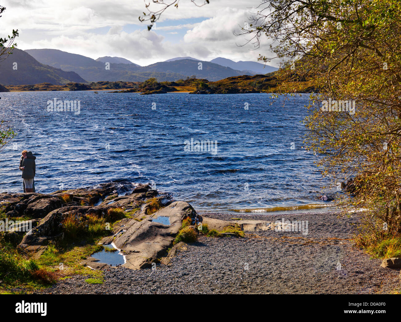 Le Long Range, supérieur des Grands Lacs, le Parc National de Killarney. Le comté de Kerry, Irlande Banque D'Images