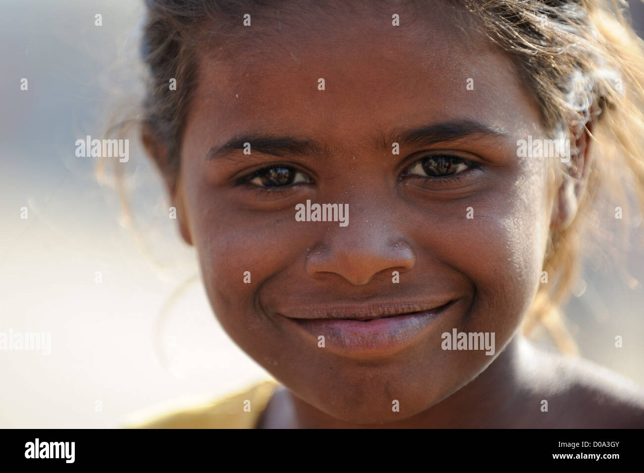 Close-up of cute little girl Banque D'Images