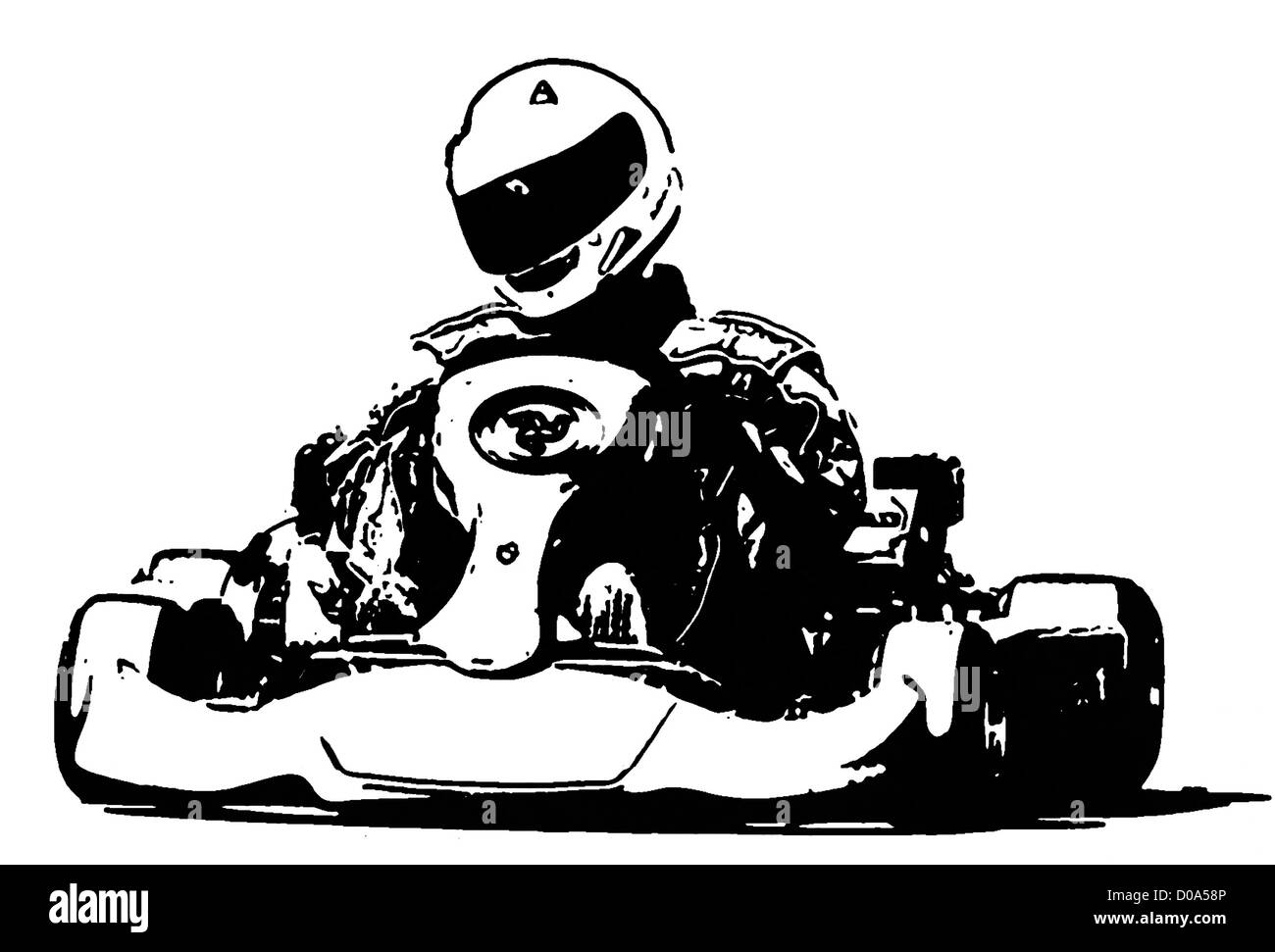 Logo Kart - noir Banque D'Images