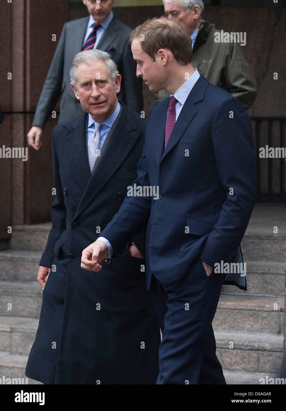 Le prince Charles prince de Galles et le Prince William e congrès annuel de la journée caritative ICAP London England Banque D'Images