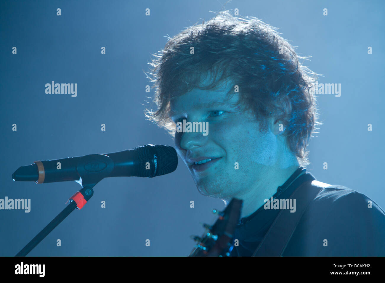 Ed Sheeran effectue Live au Plymouth Pavilions, Devon Banque D'Images