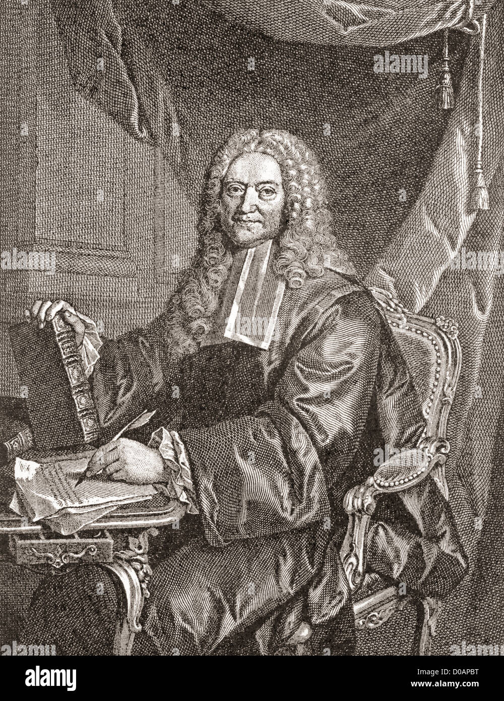 François Chicoyneau, 1672 - 1752. Médecin français et médecin en chef du roi Louis XV. Banque D'Images