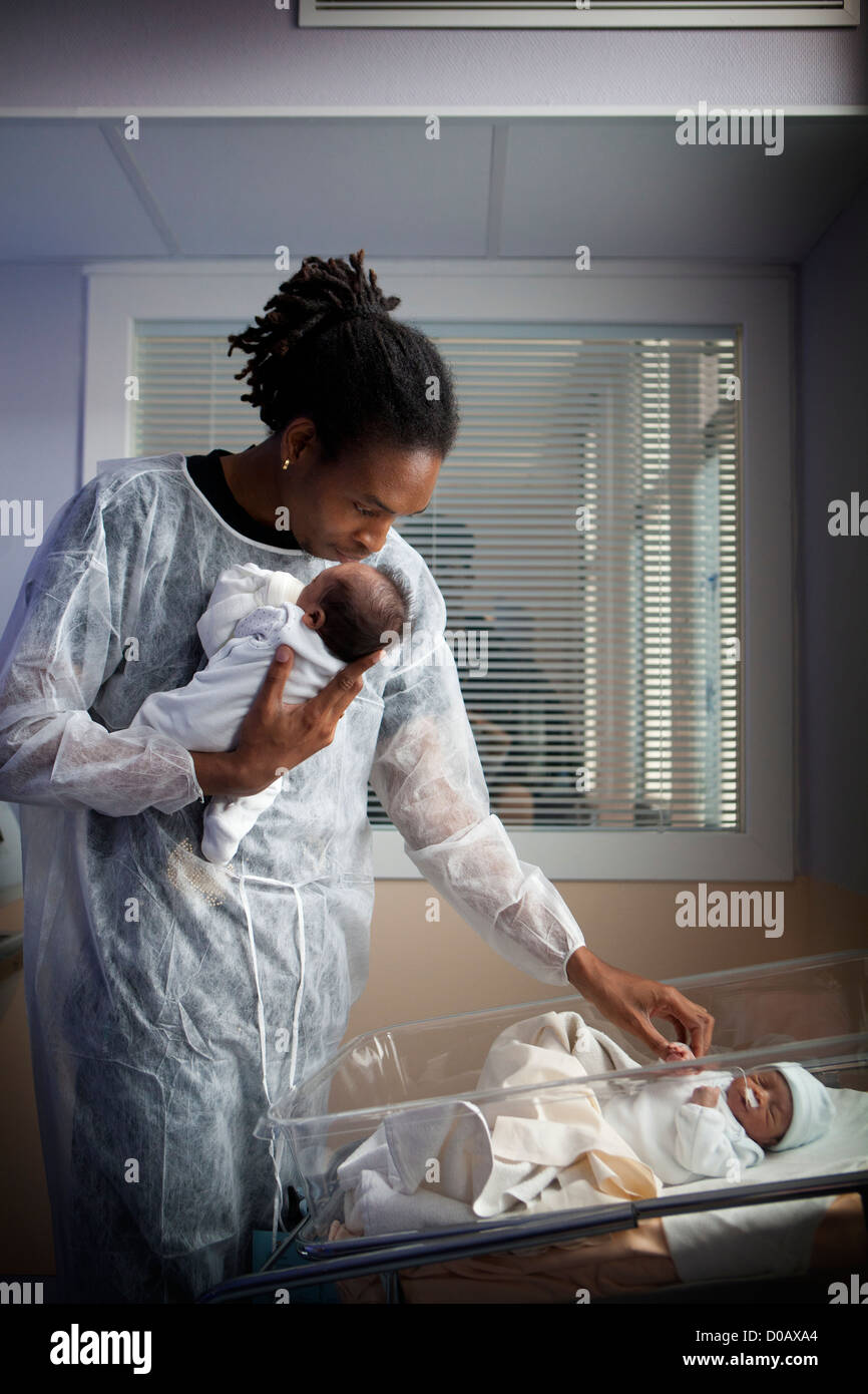 NÉONATALOGIE Banque D'Images