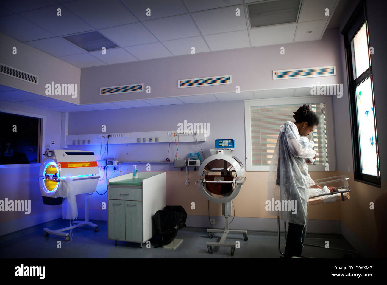 NÉONATALOGIE Banque D'Images