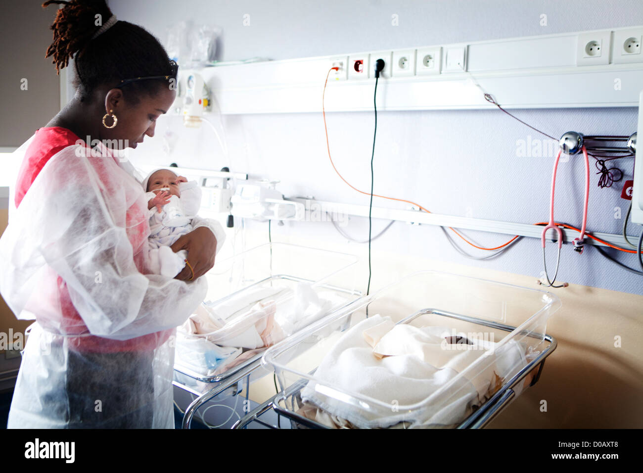 NÉONATALOGIE Banque D'Images