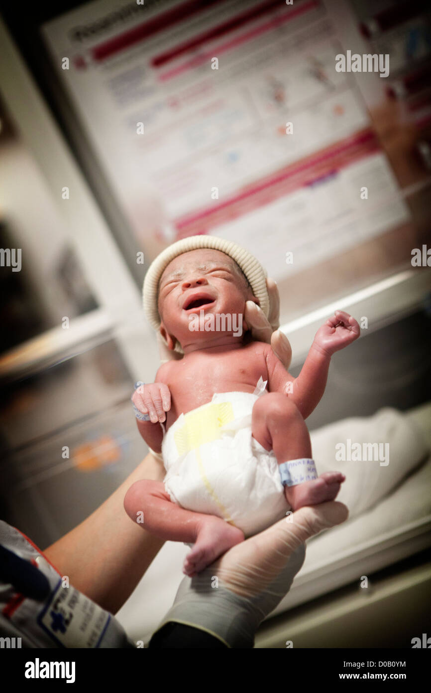 BÉBÉ PRÉMATURÉ Banque D'Images