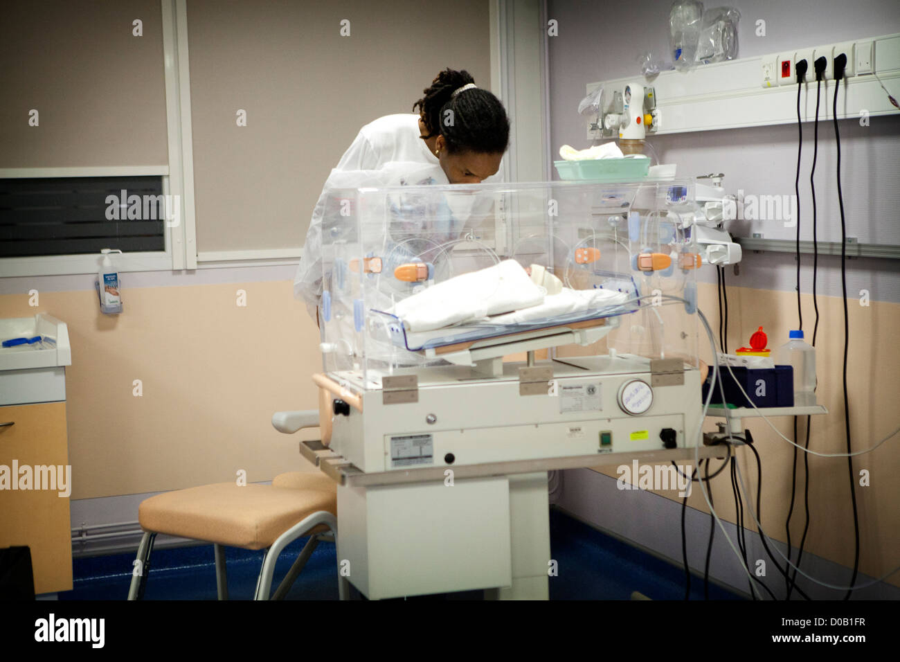 NÉONATALOGIE Banque D'Images