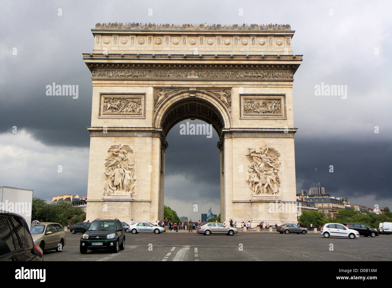 Arc de Triomphe, Paris, France Banque D'Images