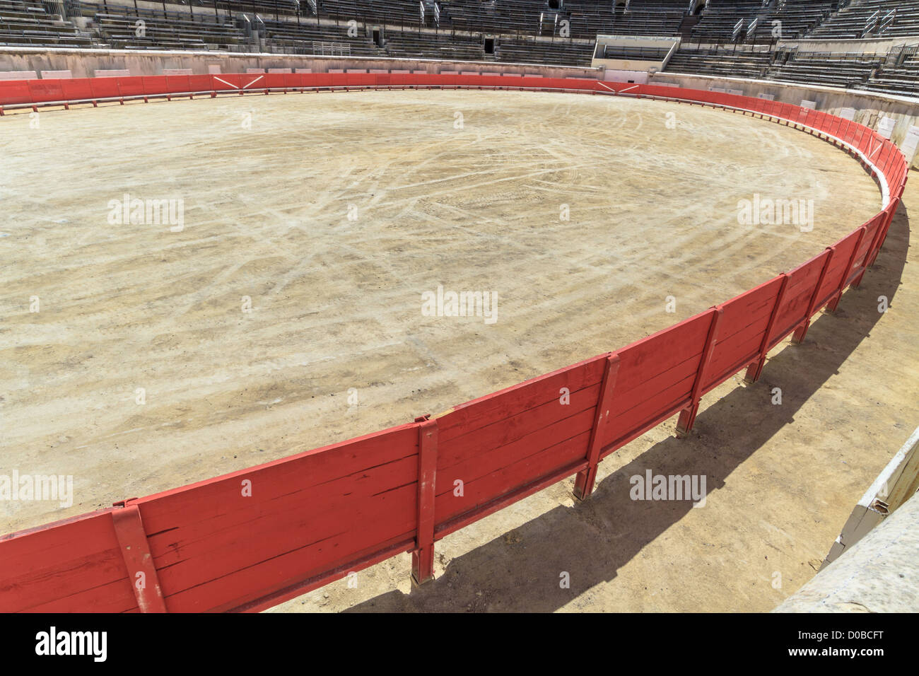 Bull fighting Arena Nîmes (amphithéâtre Romain), France Banque D'Images