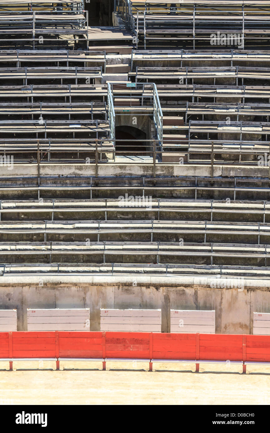 Bull fighting Arena Nîmes (amphithéâtre Romain), France Banque D'Images