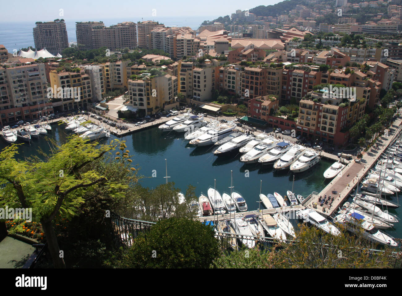 Le port de Fontvieille Monaco Banque D'Images